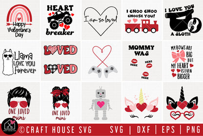 Kids Valentine's Day SVG Bundle