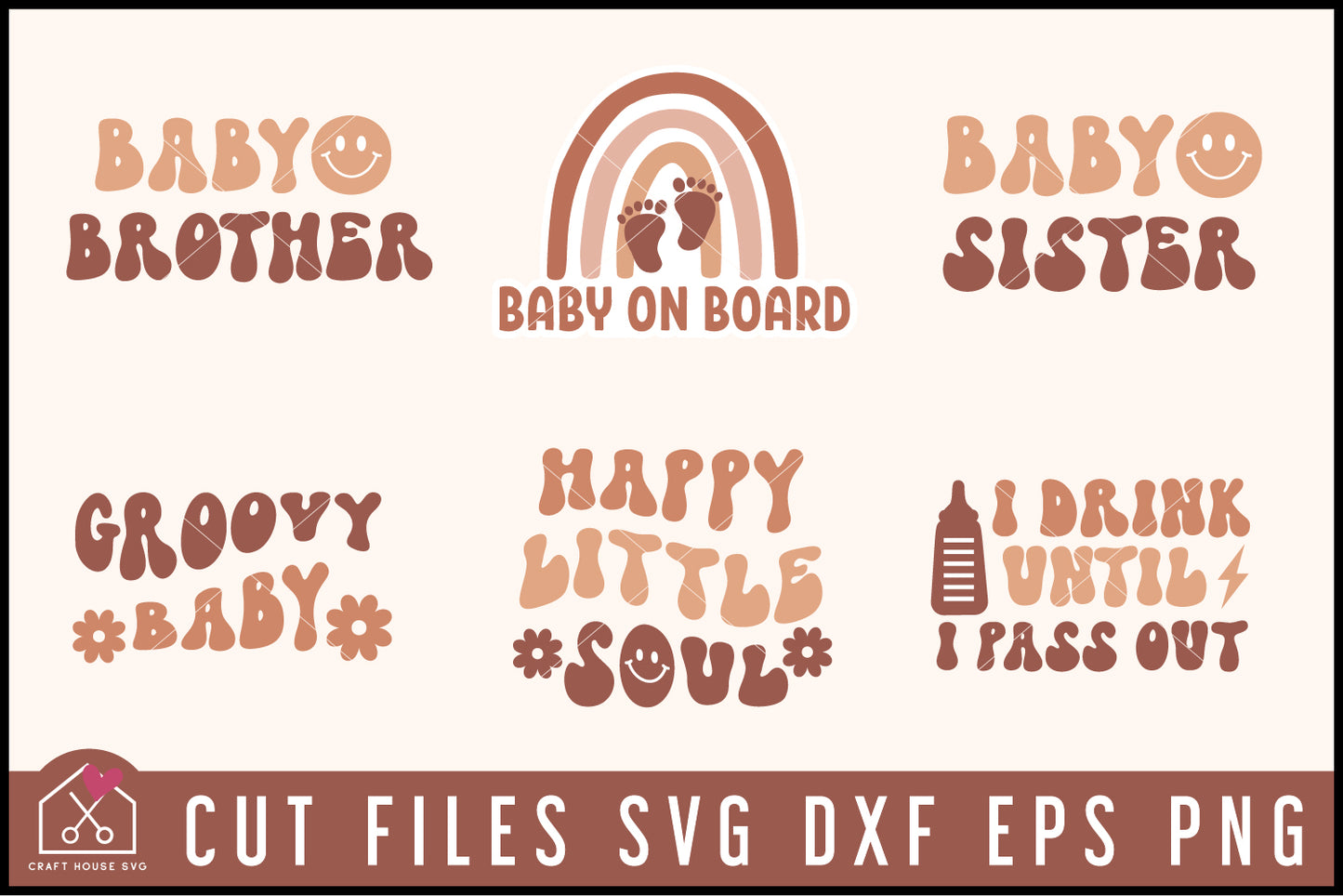 Boho Baby SVG Bundle