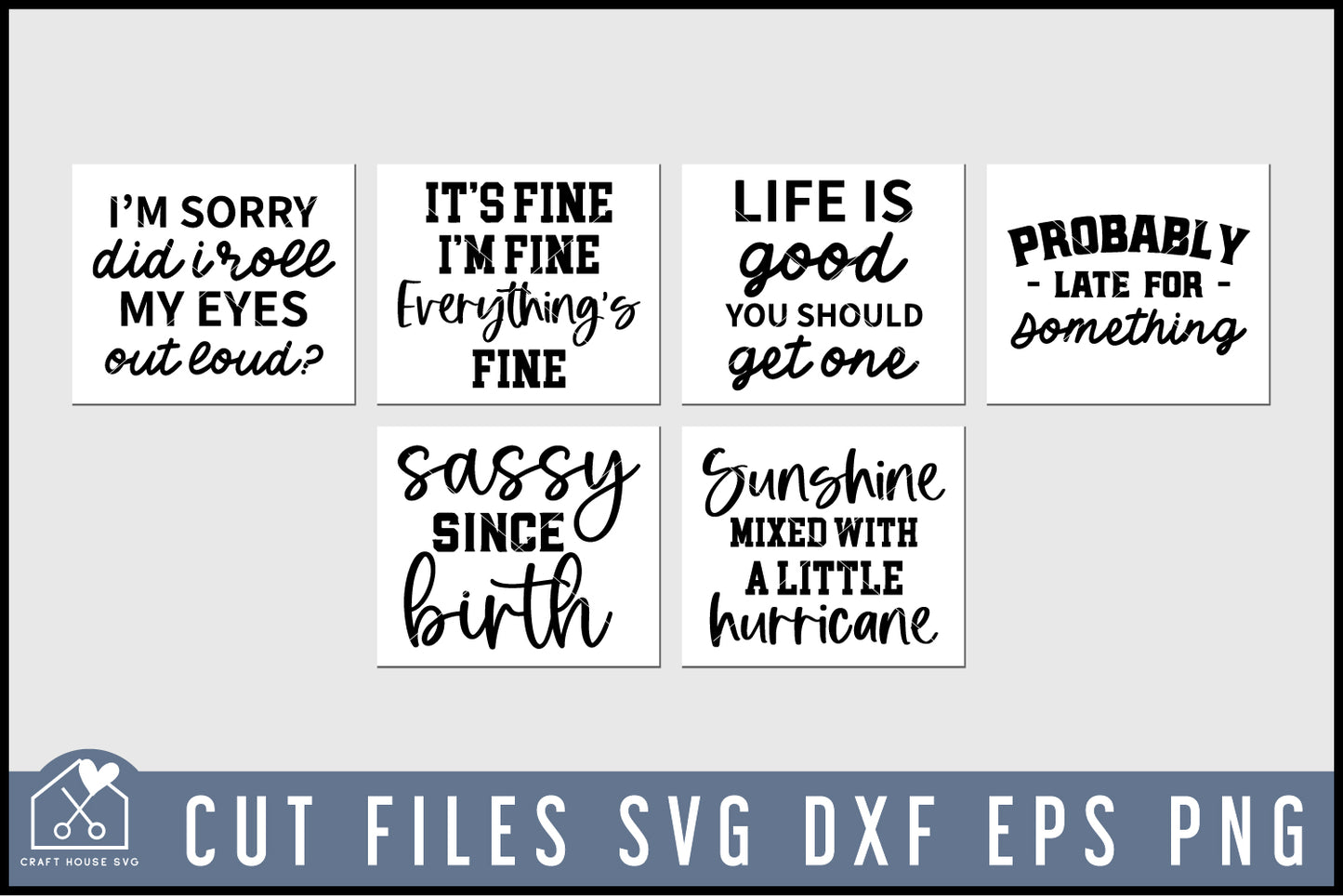 Sarcastic Quotes SVG Bundle - Craft House SVG