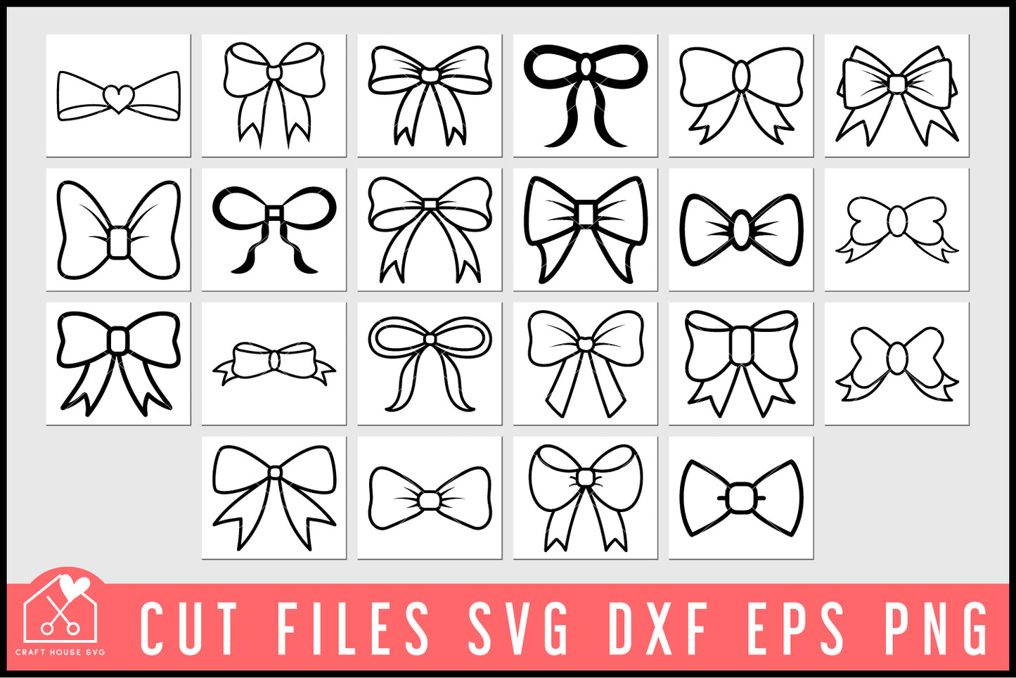 Ribbon Bows SVG Bundle
