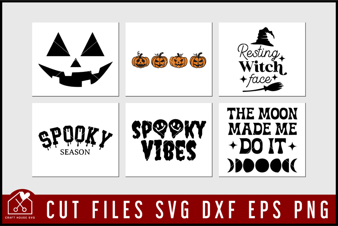 Halloween SVG Bundle Halloween Shirt Design Cut Files - Craft House SVG