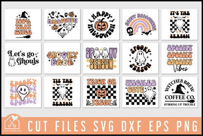 Retro Halloween SVG Bundle