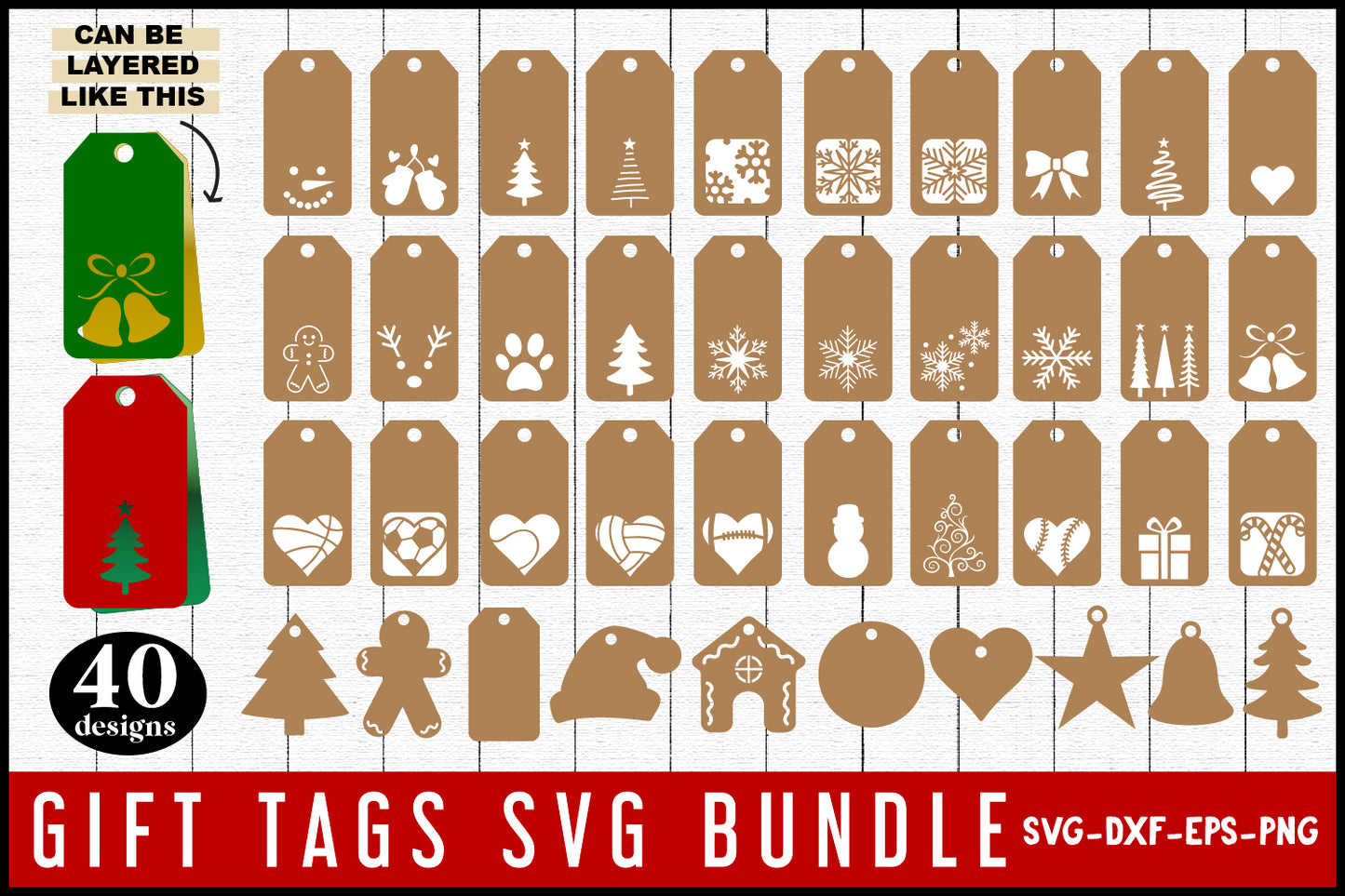 Gift Tags SVG Bundle
