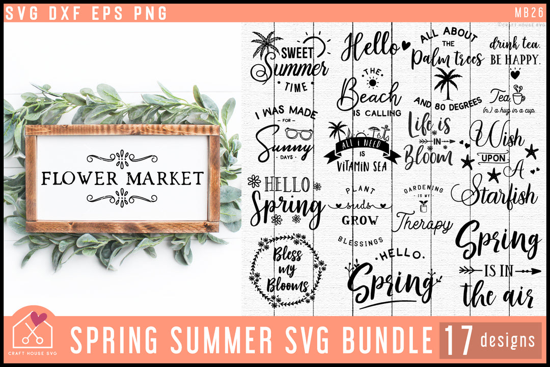 Spring Summer SVG Bundle
