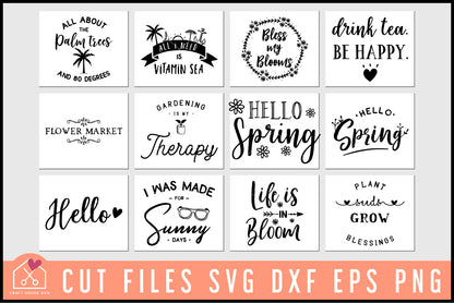 Spring Summer SVG Bundle - Craft House SVG