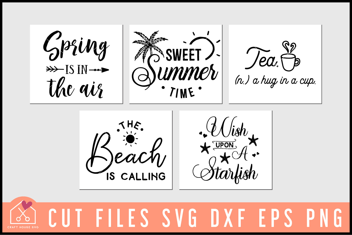 Spring Summer SVG Bundle - Craft House SVG