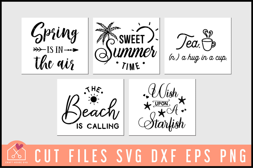 Spring Summer SVG Bundle - Free and Premium Files – Craft House SVG