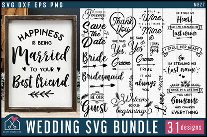 Wedding SVG Bundle - Craft House SVG