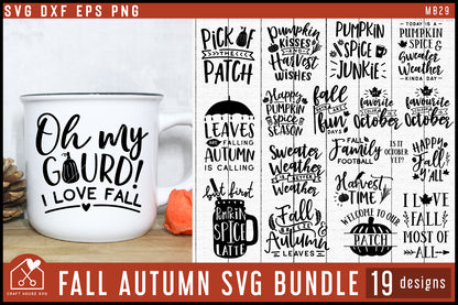 Fall Autumn SVG Bundle - Craft House SVG
