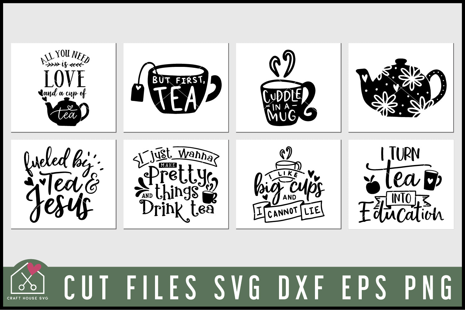Tea SVG Bundle - Craft House SVG