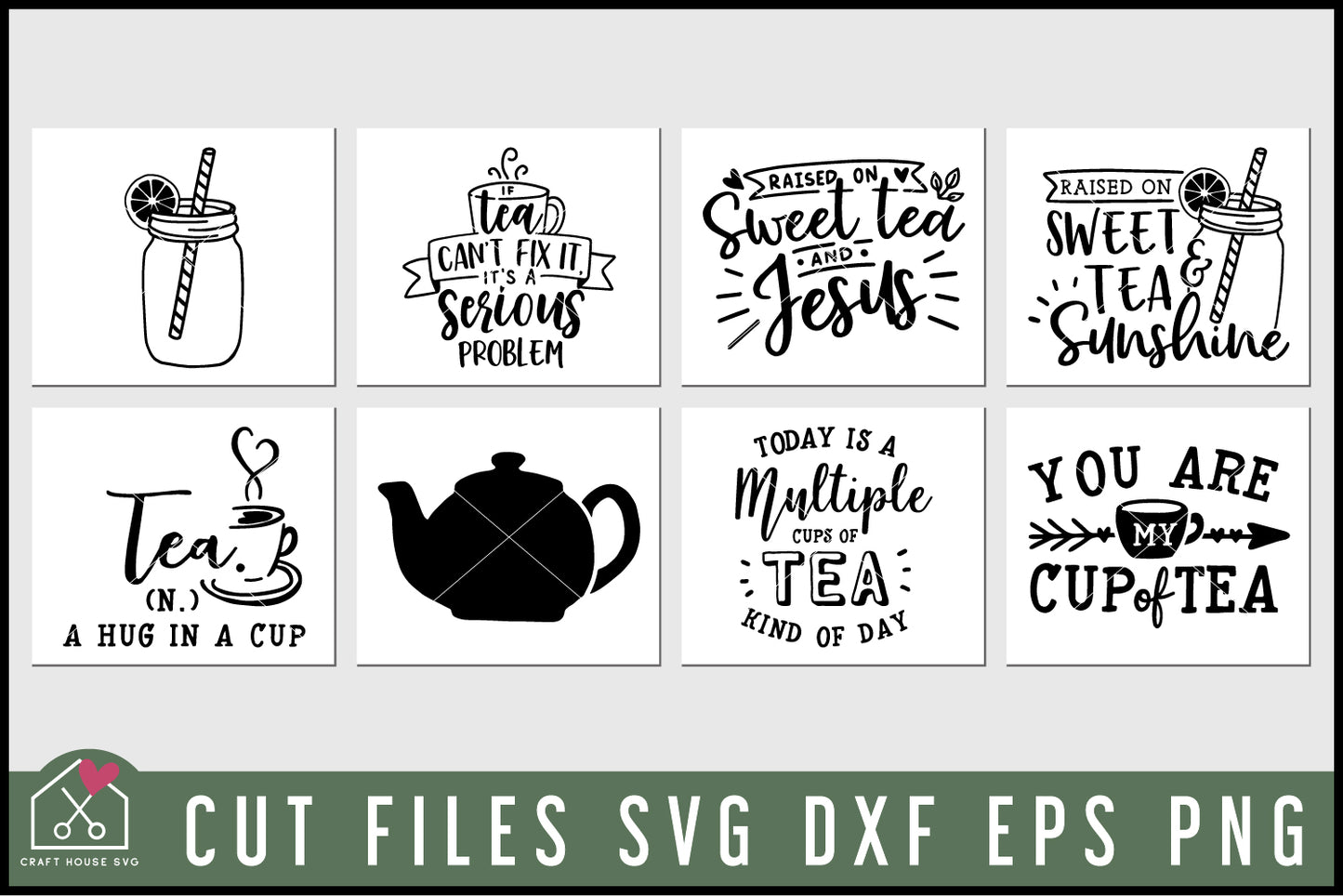 Tea SVG Bundle - Craft House SVG