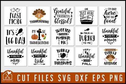 Thanksgiving Shirt Designs SVG Bundle - Craft House SVG