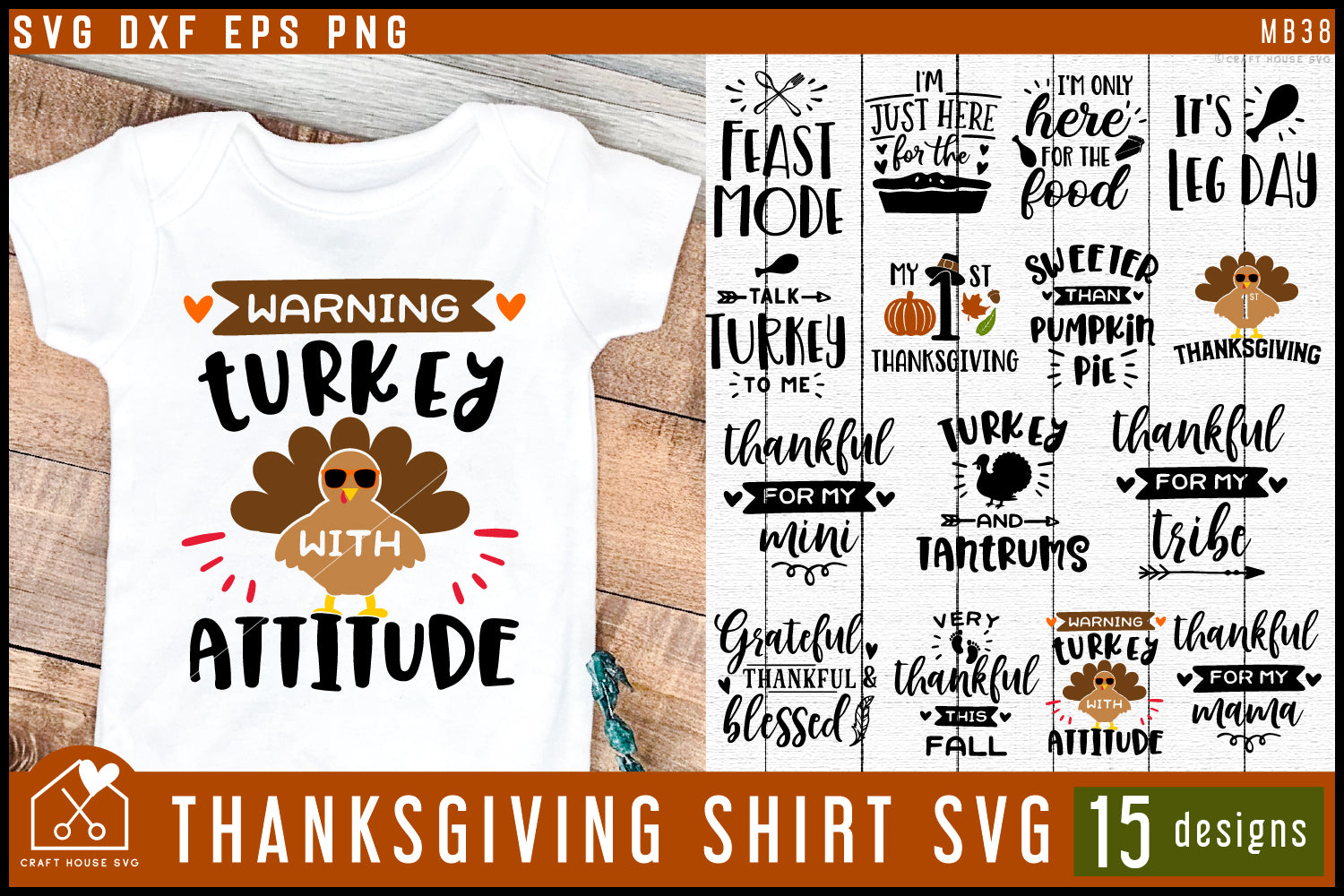 Thanksgiving Date SVG Bundle