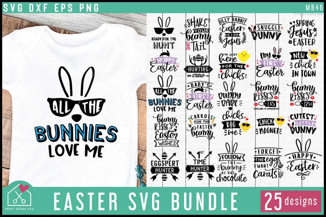 Easter SVG Bundle | Bunny Shirt Design Cut Files