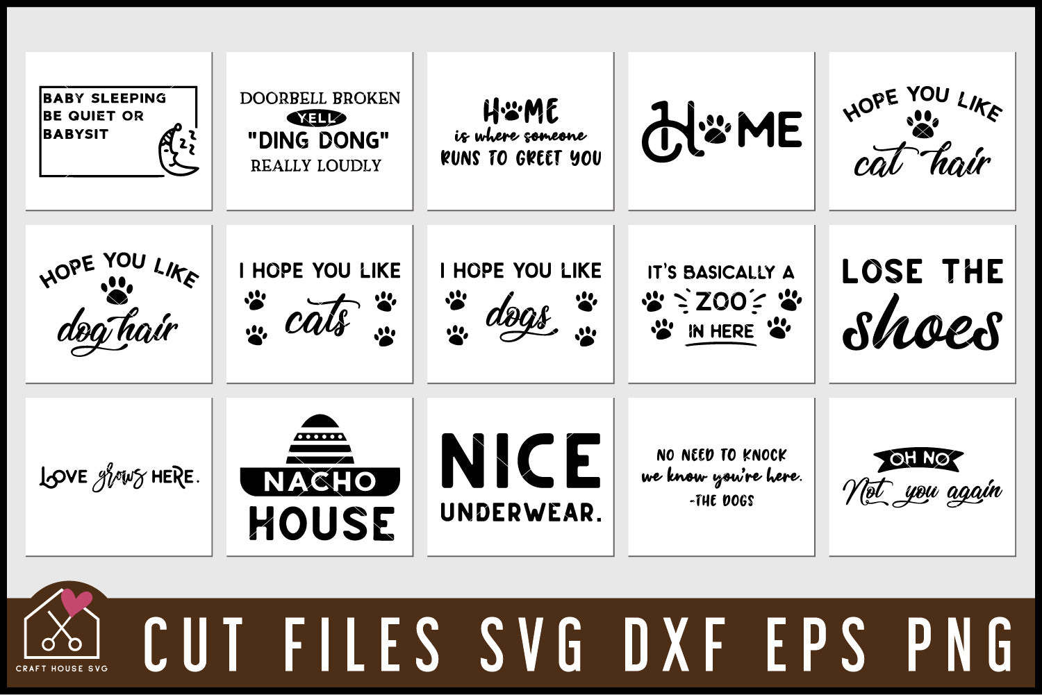Doormat SVG Bundle - Craft House SVG