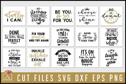Motivational SVG Bundle - Craft House SVG