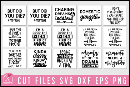 Mom's Shirt SVG Bundle - Craft House SVG
