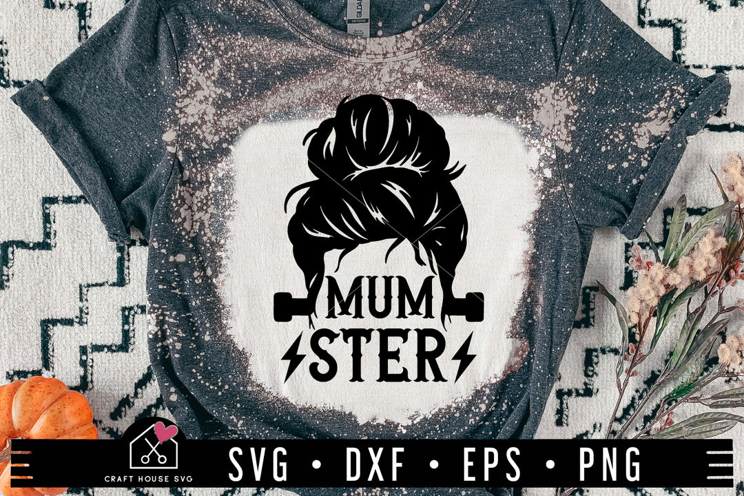 Mumster SVG Mum Halloween Shirt Design Cut File