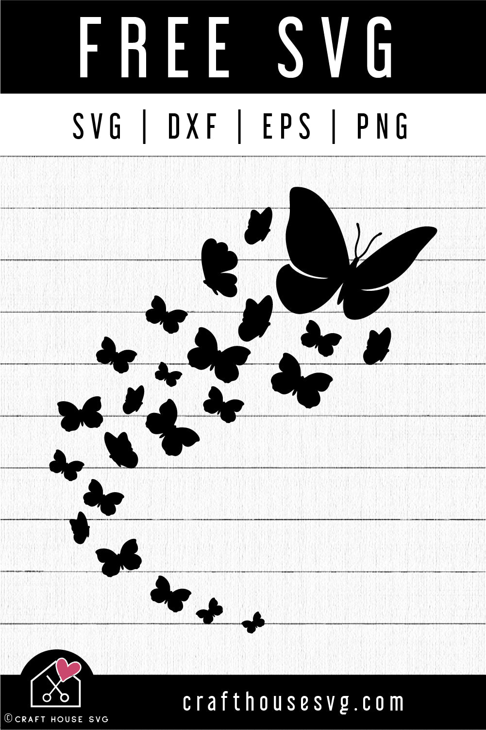 FREE Flying Butterflies SVG Butterfly Cut File | FB447