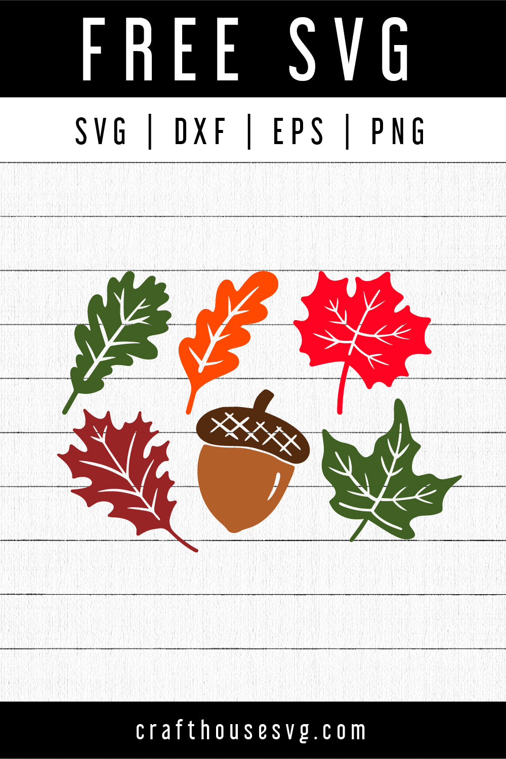 FREE Fall leaves SVG | FB151 - Craft House SVG