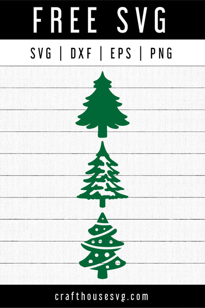 FREE Christmas Tree SVG | FB163 - Craft House SVG