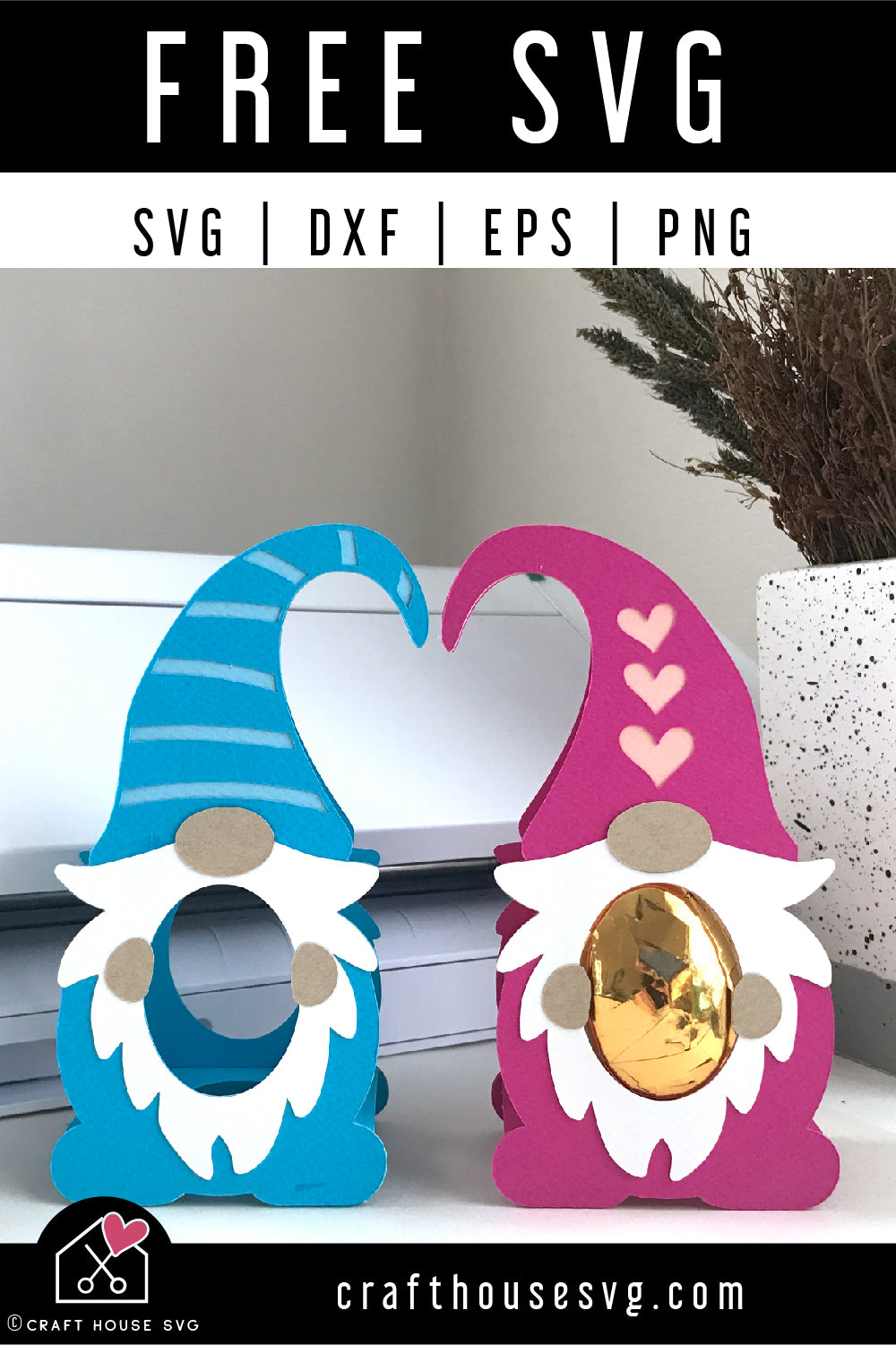FREE Gnome egg holder SVG | Easter egg holder SVG | FB185 - Craft House SVG