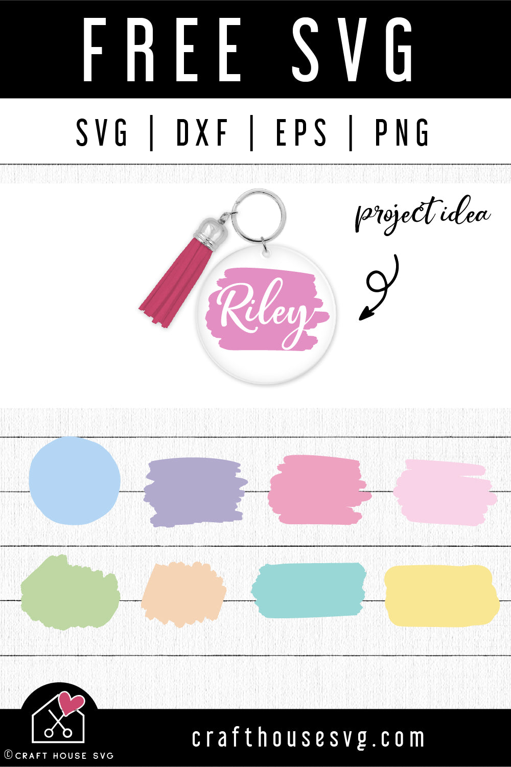 FREE Keychain SVG | Keychain background SVG | FB199 - Craft House SVG