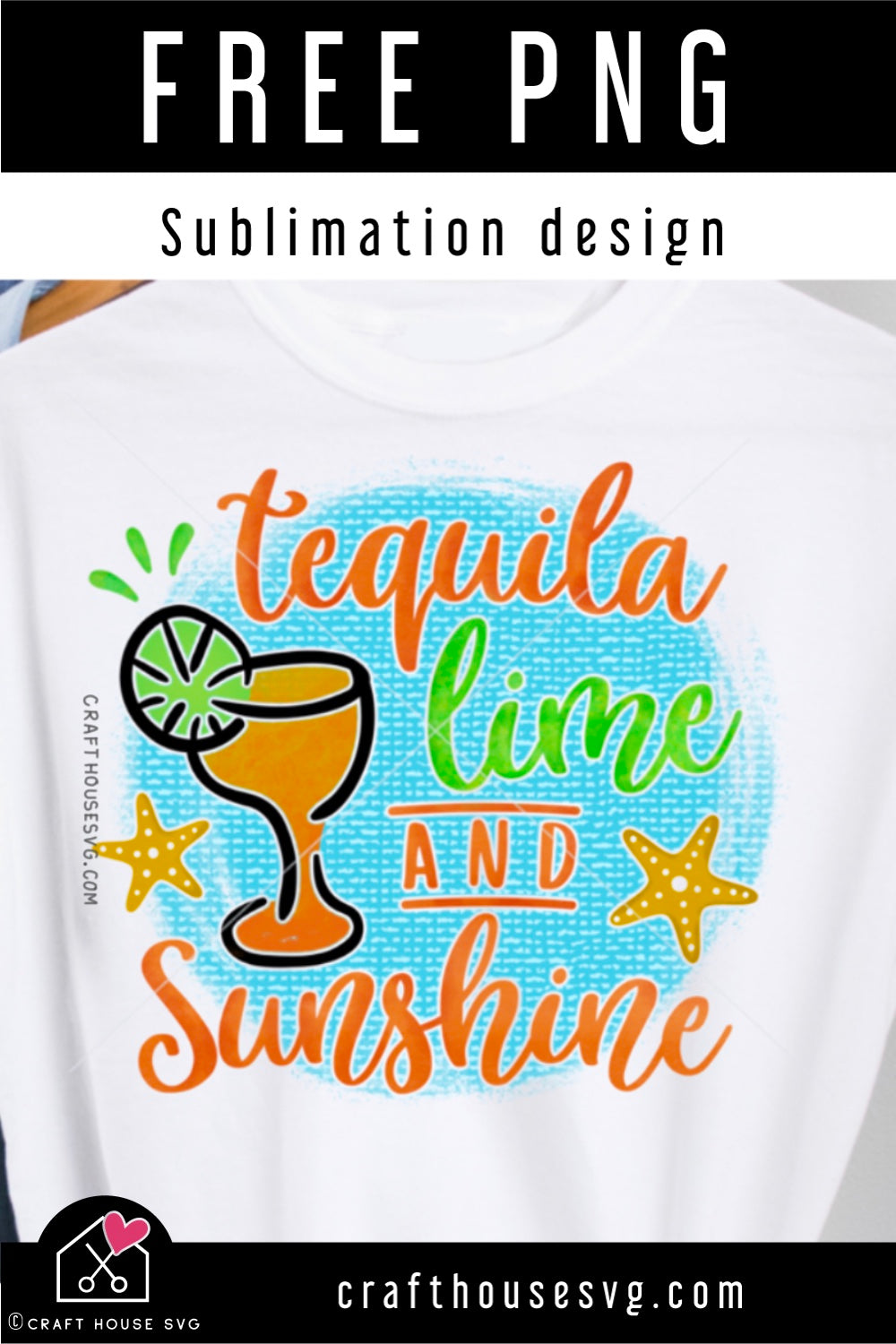 FREE Summer Sublimation PNG file | FB202 - Craft House SVG