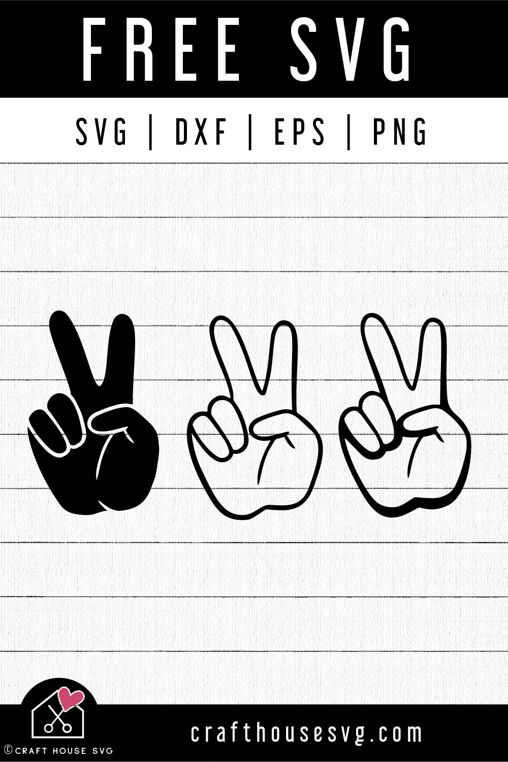 FREE Peace Sign SVG | FB231 - Craft House SVG