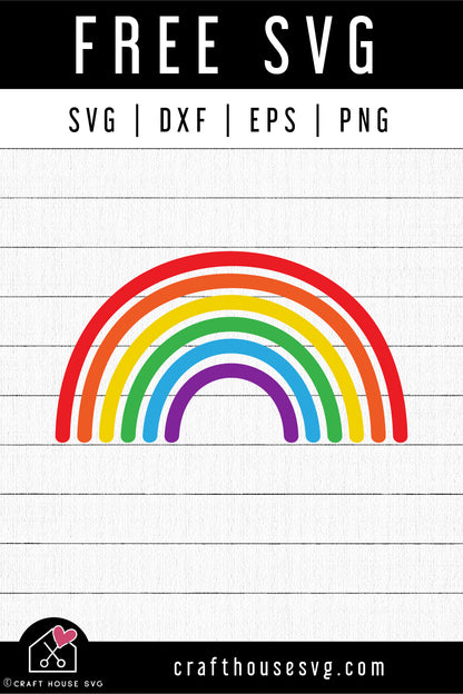 FREE Rainbow SVG | FB235 - Craft House SVG