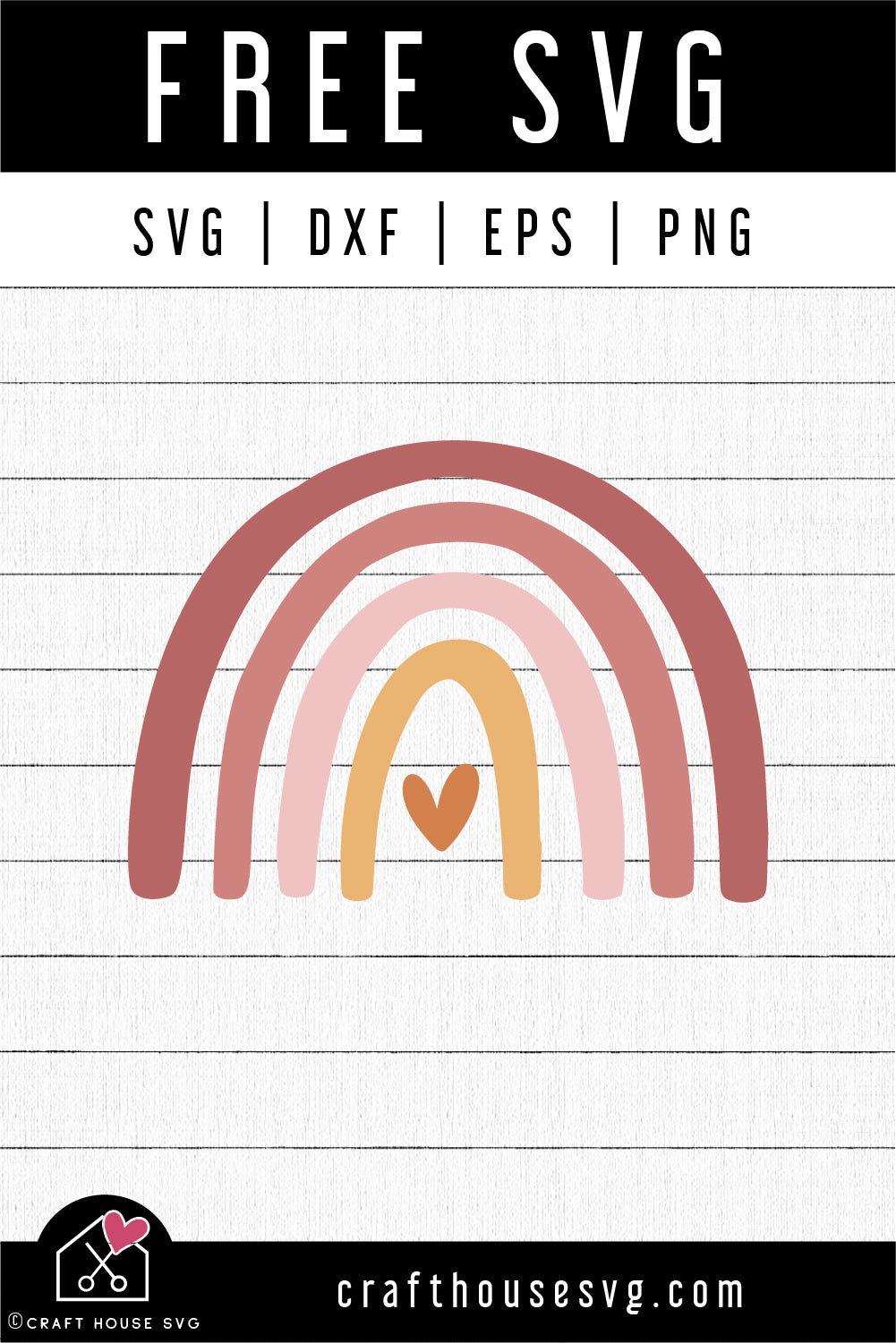 FREE Boho Rainbow SVG | FB236 - Craft House SVG