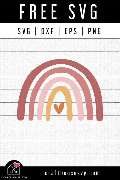 FREE Boho Rainbow SVG | FB236