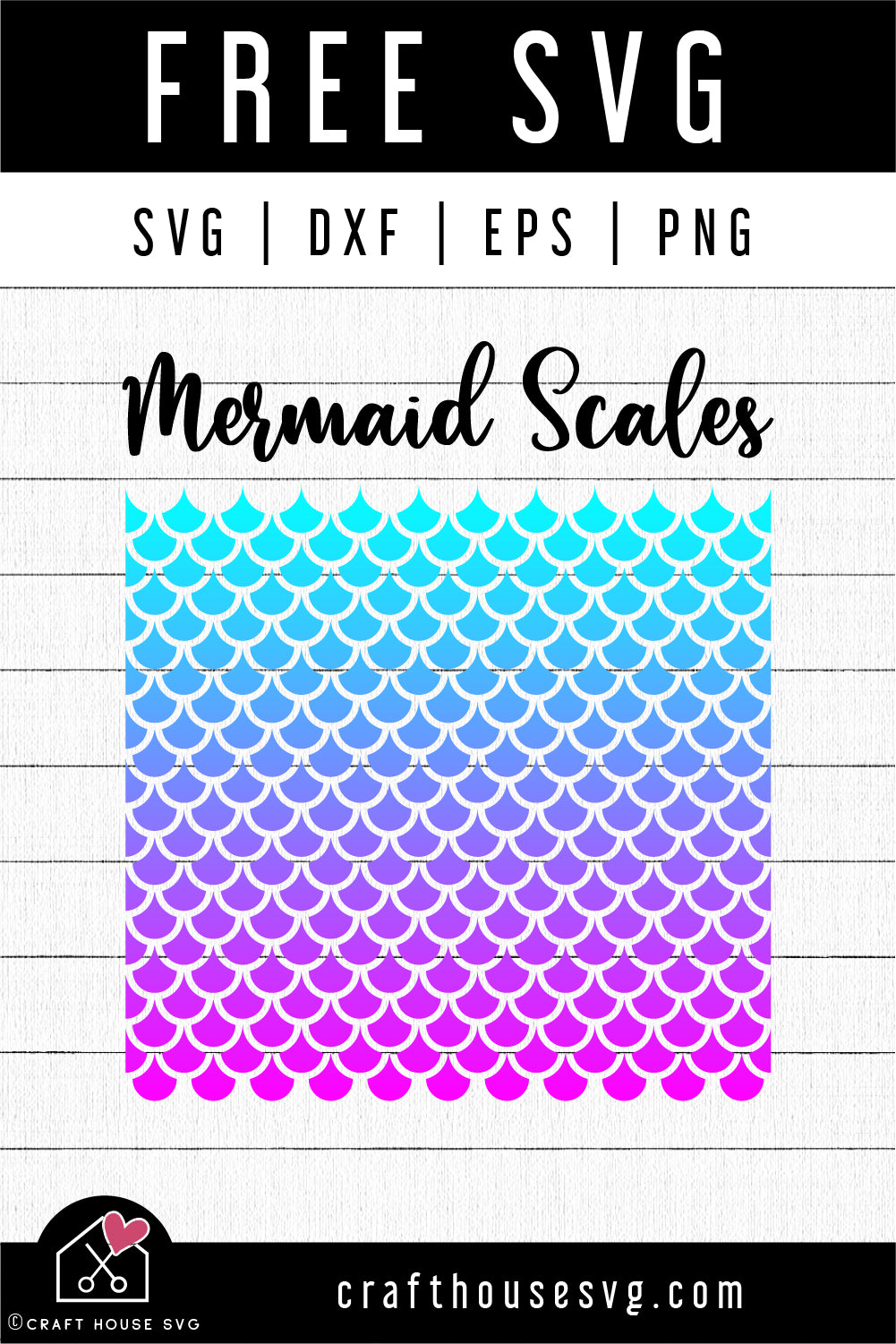 FREE Mermaid Scale SVG | FB242