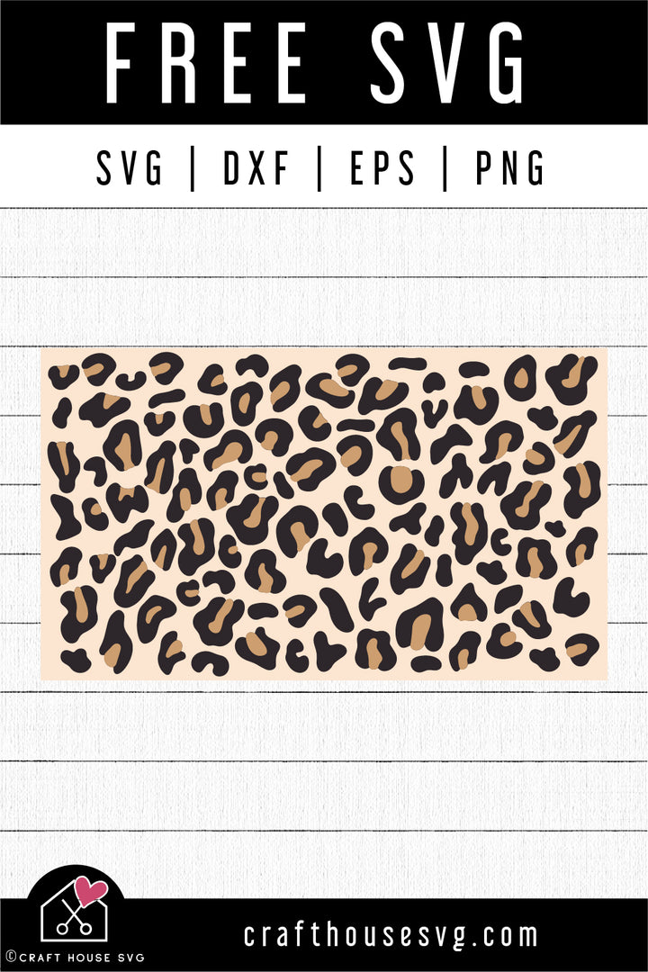 FREE Leopard Color Print Pattern SVG | FB245