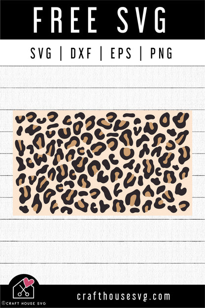 FREE Leopard Color Print Pattern SVG | FB245 - Craft House SVG