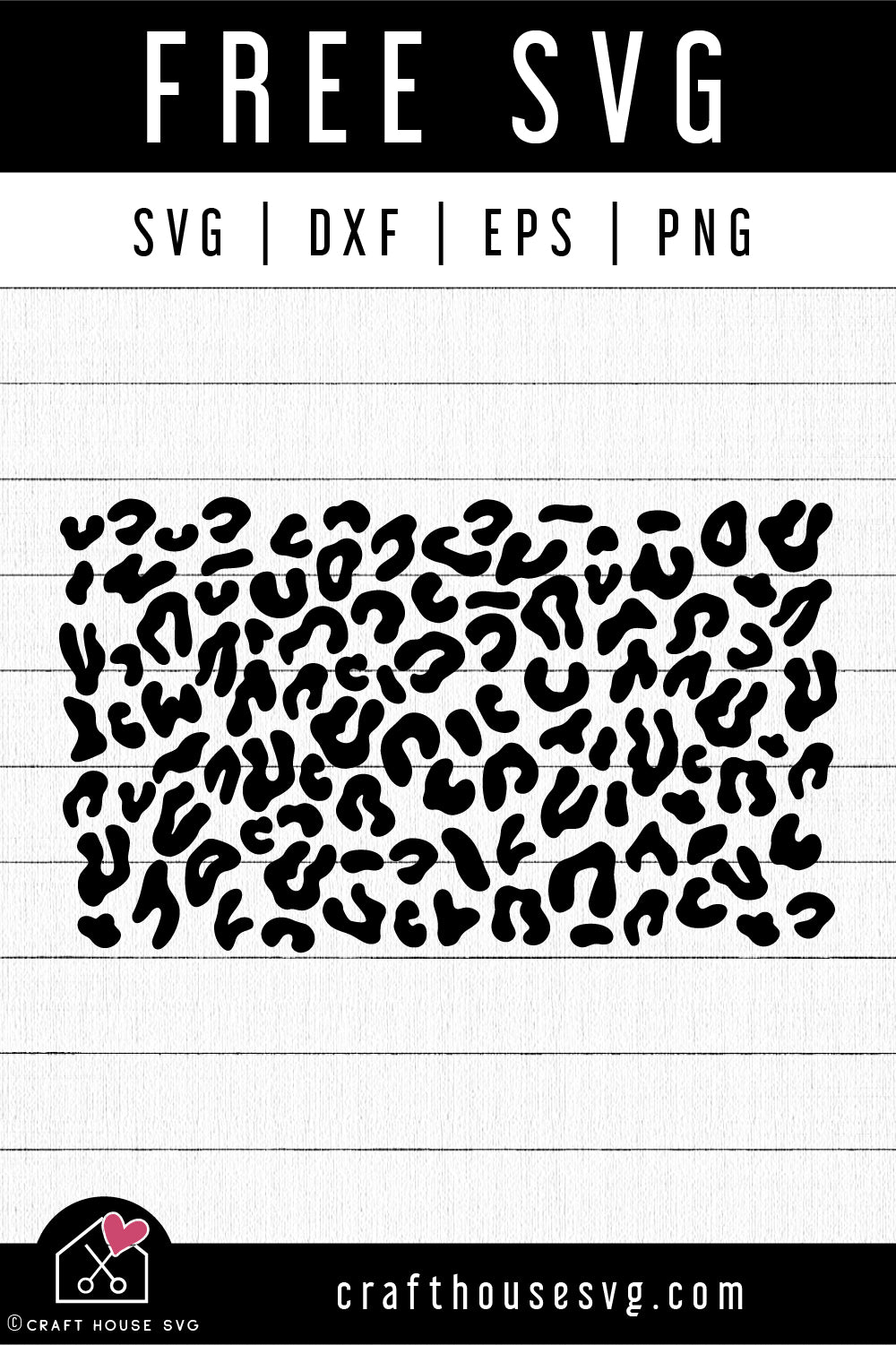 FREE Leopard Print Pattern SVG | FB246 - Craft House SVG