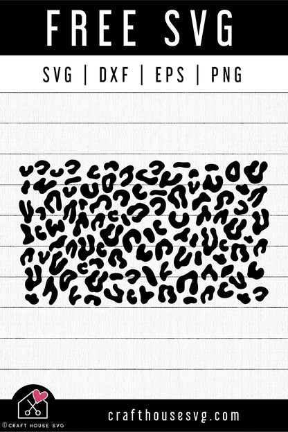 FREE Leopard Print Pattern SVG | FB246 - Craft House SVG