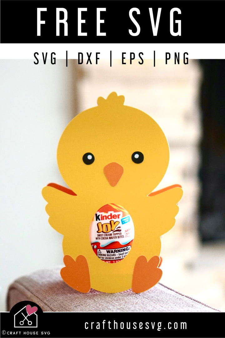 FREE Chick Egg Holder SVG Easter Cut File | FB464