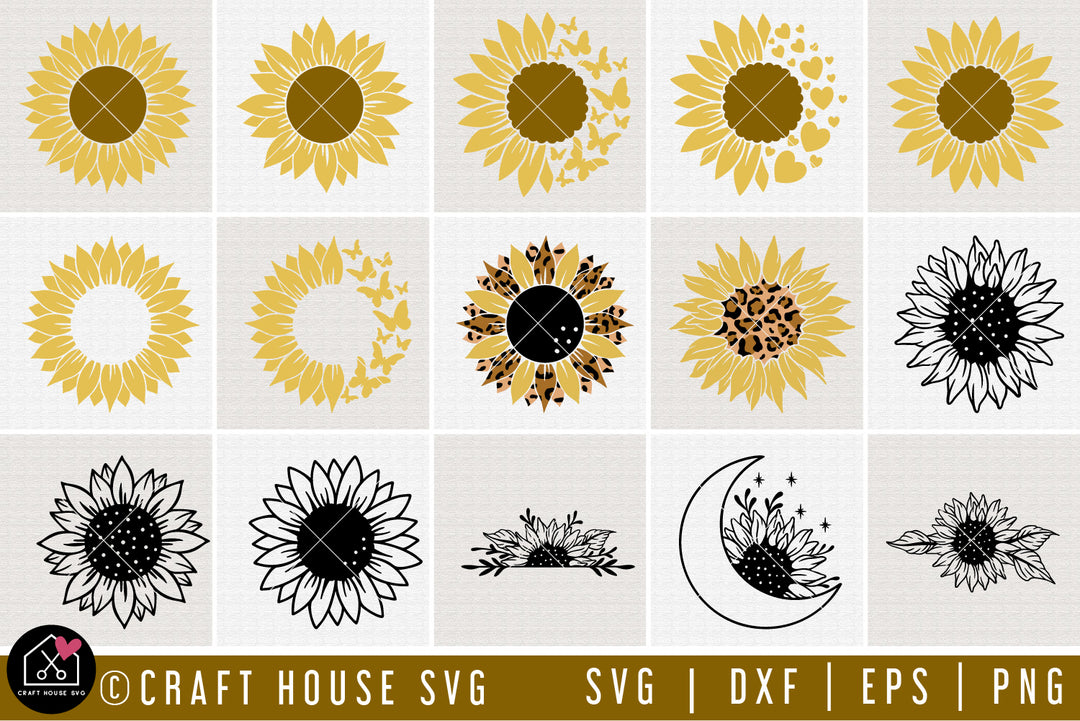 Sunflower SVG Bundle | MB109