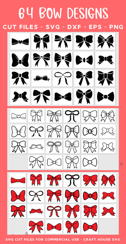 Ribbon Bows SVG Bundle