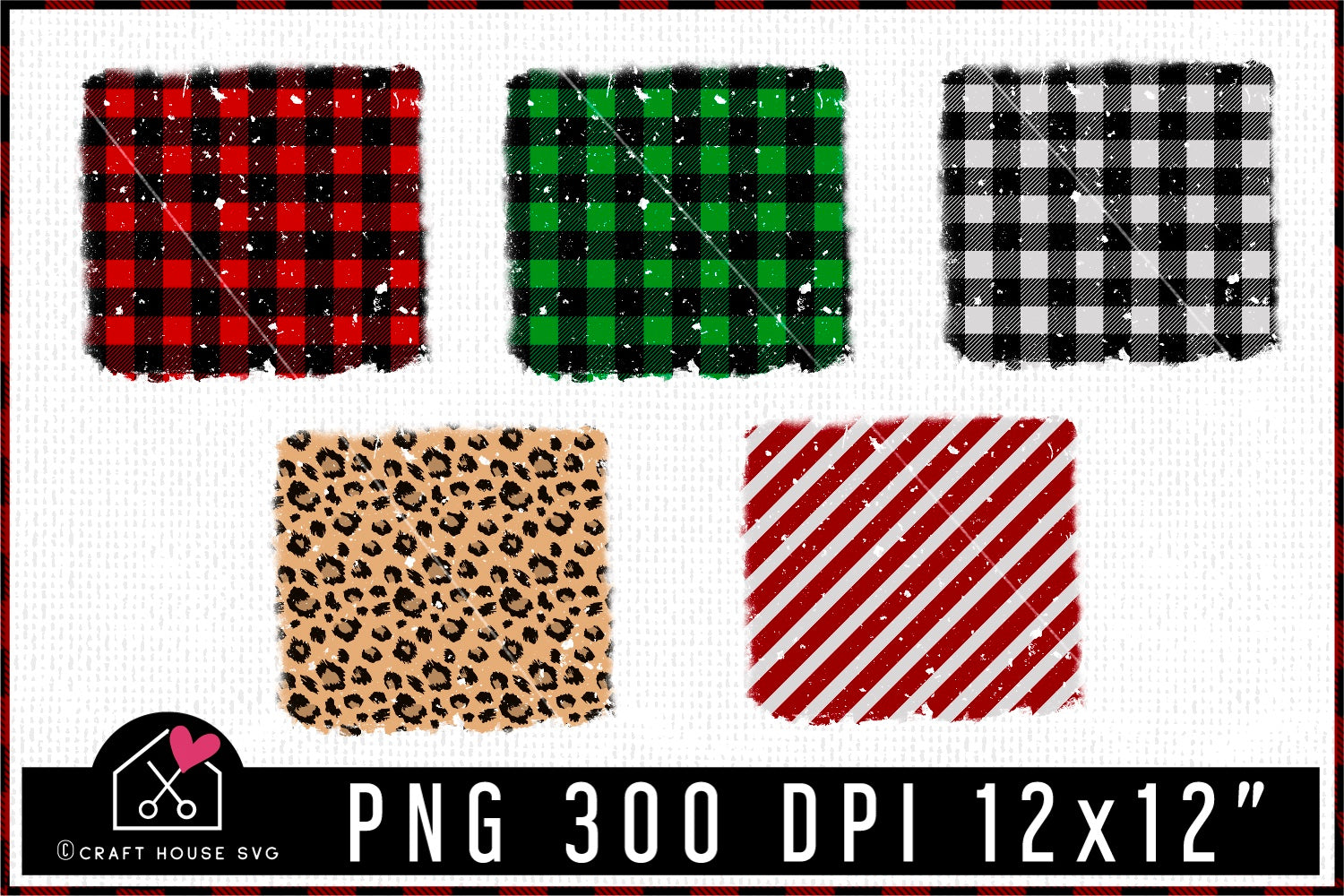 Christmas Sublimation Background Bundle PNG | SB2 - Craft House SVG