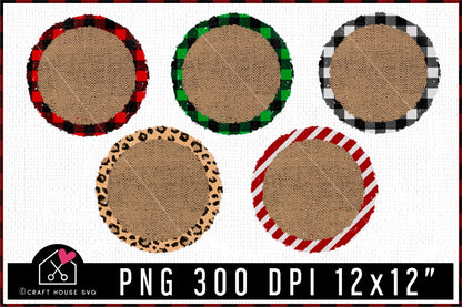 Christmas Sublimation Background Bundle PNG | SB2 - Craft House SVG