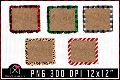 Christmas Sublimation Background Bundle PNG | SB2 - Craft House SVG