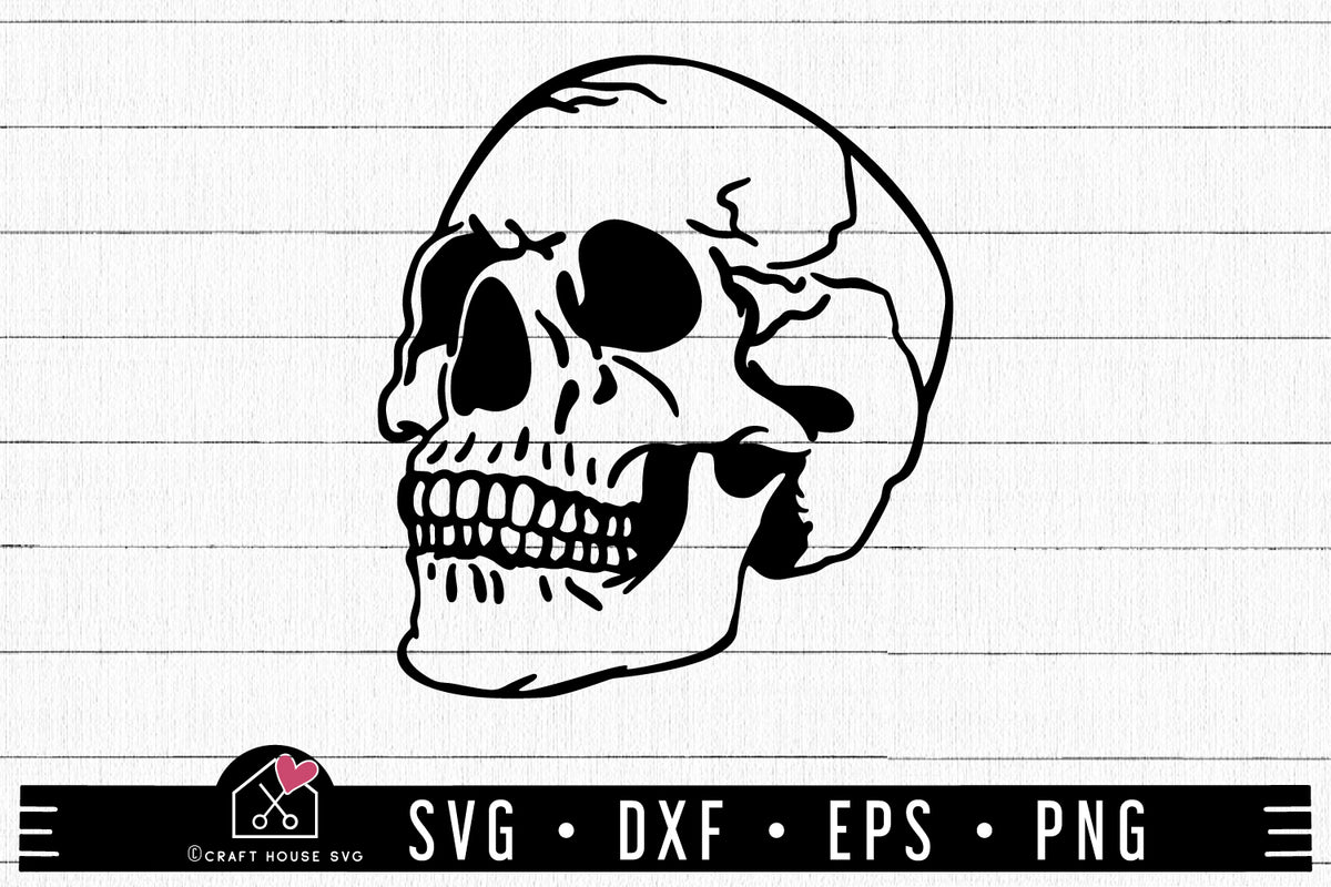 Skull SVG Halloween Cut File - Craft House SVG