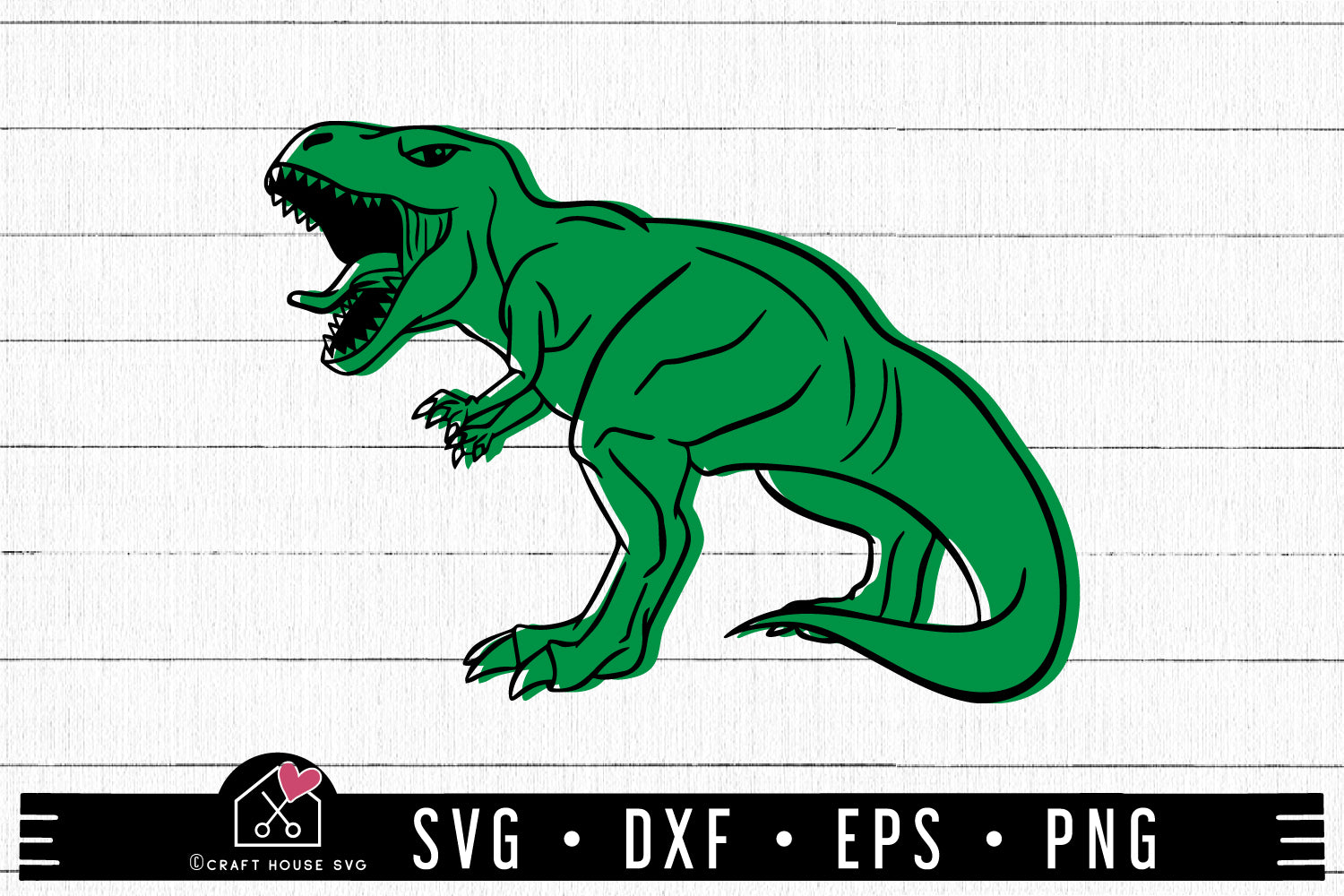 FREE Dinosaur SVG file | Free T-rex SVG file FB171 - Craft House SVG