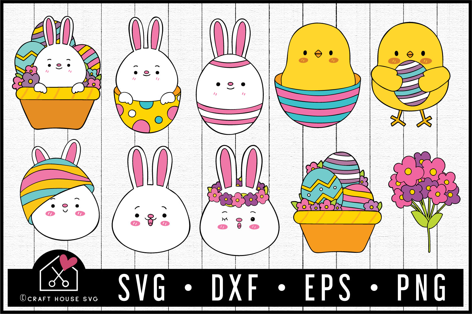 10 Easter Graphics SVG | VB30 - Craft House SVG