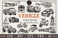 Vehicles Illustration Pack - VB10 - Craft House SVG