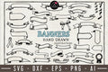 Banners Hand Drawn Illustration Pack - VB11 - Craft House SVG