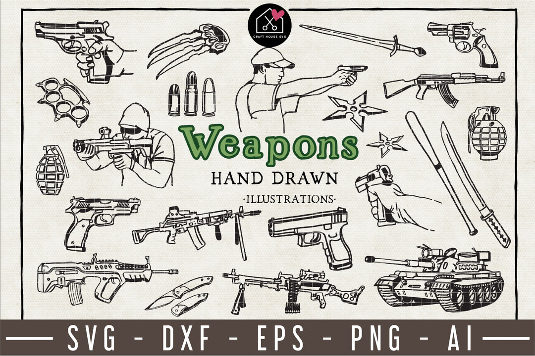 Weapons Illustration Pack - VB14