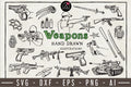 Weapons Illustration Pack - VB14 - Craft House SVG